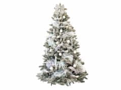 LAALU Zdobený umelý vianočný stromček so 113 ozdobami WINTER JOY 240 cm stromček so stojanom a vianočnými ozdobami