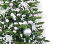 LAALU Zdobený umelý vianočný stromček s 222 ozdobami POLAR PINK II 500 cm stromček so stojanom a vianočnými ozdobami