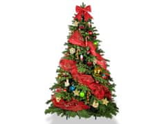 LAALU Ozdobený umelý vianočný stromček so 152 ks ozdôb SYMBOL VIANOC 270 cm so stojanom a vianočnými ozdobami