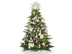 LAALU Ozdobený umelý vianočný stromček so 136 ks ozdôb ELEGANCIA PRÍRODY 270 cm so stojanom a vianočnými ozdobami