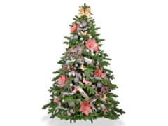 LAALU Ozdobený umelý vianočný stromček so 132 ks ozdôb NOBLESA 270 cm so stojanom a vianočnými ozdobami