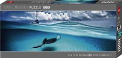 Heye Panoramatické puzzle Raja (Kajmanie ostrovy) 1000 dielikov