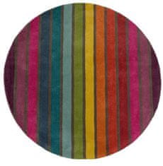 Flair Ručne všívaný kusový koberec Illusion Candy Multi kruh 160x160 (priemer) kruh