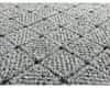 AKCIA: 100x100 cm Kusový koberec Udinese sivý štvorec 100x100