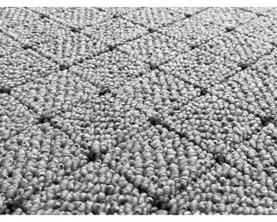Vopi AKCIA: 100x100 cm Kusový koberec Udinese sivý štvorec