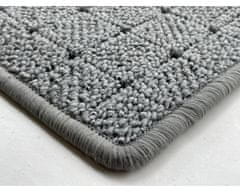 Vopi AKCIA: 100x100 cm Kusový koberec Udinese sivý štvorec 100x100