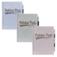 Pukka Pad Špirálový zošit "Haze Project Book", mix vzorov, A4, linajkový, 9871(AST)-HZE