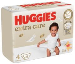 Huggies HUGGIES Plienky jednorazové Extra Care 4 (8-14 kg) 33 ks