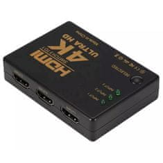 aptel Zlučovač HDMI 3/1 s diaľkový ovládačom HD28D