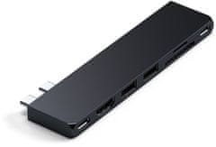 Satechi Pro HUB Slim, USB4, HDMI, 2x USB-A, SD, čierna