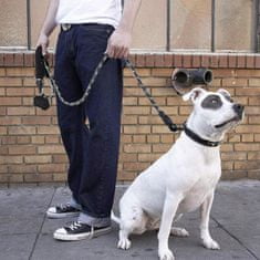 Northix Vodítko pre psa s reflexným a držiakom vrecka na hovienka - 5 m 