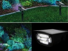 Verk  12287 Záhradný solárny LED reflektor RGB, IP65