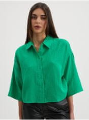 Vero Moda Zelená dámska košeľa VERO MODA Natali L