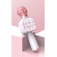 Northix Bezdrôtový mikrofón, ružový 