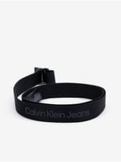 Calvin Klein Čierny pánsky vzorovaný opasok Calvin Klein 100