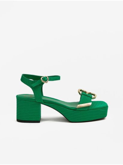 Love Moschino Zelené dámske sandále Love Moschino