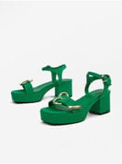 Zelené dámske sandále Love Moschino 36