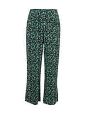 Orsay Čierno-zelené dámske kvetinové skrátené nohavice 38
