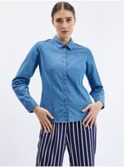 Orsay Modrá dámska džínsová košeľa 38