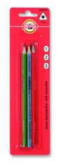 KOH-I-NOOR ceruzka grafitová trojhranná č.1, 2, 3 set 3 ks