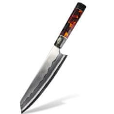 IZMAEL Damaškový kuchynský nôž Asahikawa-Kiritsuke/Hnedá KP27633