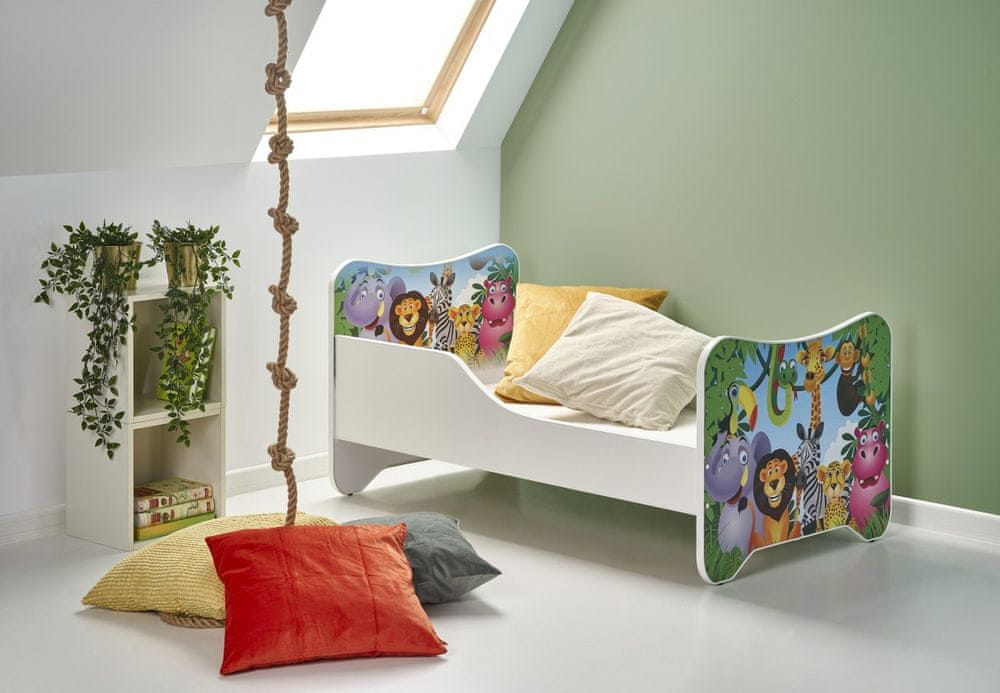 Halmar Detská posteľ Happy Animals viacfarebná