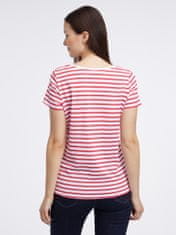 Orsay Bielo-červené dámske pruhované tričko S