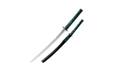 Cold Steel 88DWK Wakizashi Long Handle japonský meč 55,9 cm, drevo/koža/hodváb, drevené puzdro