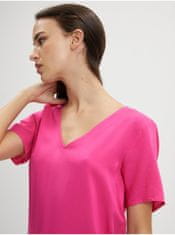 VILA Topy a tričká pre ženy VILA - tmavoružová XS