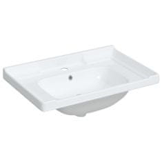 Vidaxl Kúpeľňové umývadlo biele 71x48x23 cm obdĺžnikové keramické