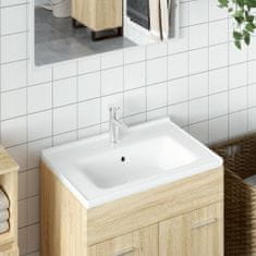 Vidaxl Kúpeľňové umývadlo biele 71x48x19,5 cm obdĺžnikové keramické