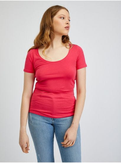 Orsay Basic tričká pre ženy ORSAY - tmavoružová