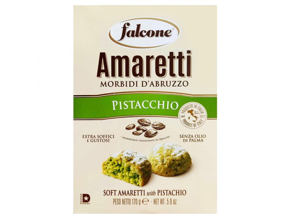 Falcone FALCONE Amaretti - Talianske jemné sušienky s pistáciami 170g 1 balení