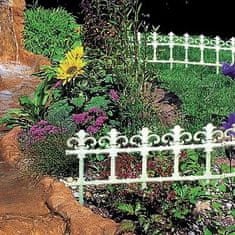 Kaxl Záhradný plastový plot 3,7m, 340mm GARDEN ART (rôzne farby)