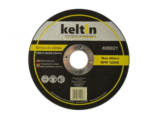 Keltin Kotúč rezný na kov 125x1.2x22.2mm KELTIN