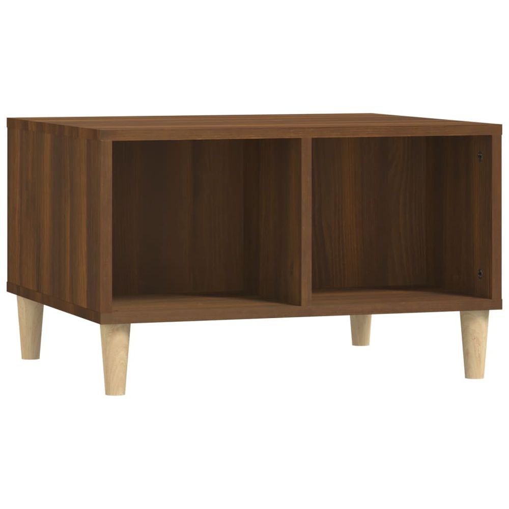 Vidaxl Konferenčný stolík hnedý dub 60x50x36,5 cm spracované drevo