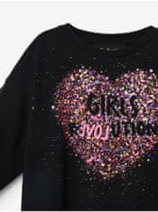 Desigual Čierne dievčenské tričko Desigual Alba 110-116