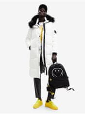 Desigual Biely dámsky zimný prešívaný kabát Desigual Sundsvall XL