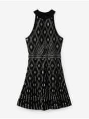 Desigual Bielo-čierne dámske vzorované šaty Desigual El Havre S