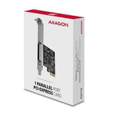 AXAGON PCEA-P1N, PCIe radič - 1x paralelný port (LPT), vr. LP
