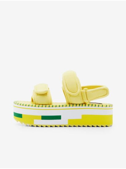Desigual Sandále pre ženy Desigual - žltá, biela, zelená