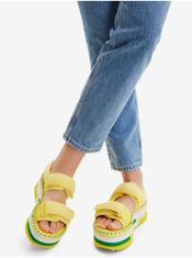 Desigual Sandále pre ženy Desigual - žltá, biela, zelená 41