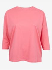 Fransa Ružové dámske basic tričko Fransa 48
