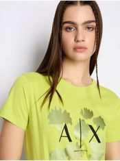 Armani Exchange Svetlo zelené dámske tričko Armani Exchange XS
