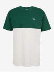 Vans Bielo-zelené pánske tričko VANS Colorblock XL