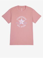 Converse Tričká s krátkym rukávom pre ženy Converse - ružová, biela S
