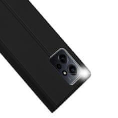 Dux Ducis Skin Pro knižkové puzdro na Xiaomi Redmi Note 12, čierne