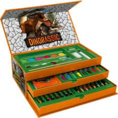 ToyCompany Dinosaury kufřík na kreslení Dinorassic 52ks