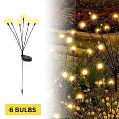 Mormark Vonkajšie záhradné solárne LED lampy (6 žiaroviek) | SOMPEX