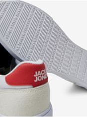 Jack&Jones Biele pánske tenisky s detailmi v semišovej úprave Jack & Jones Uston 43